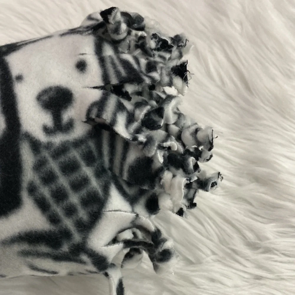 Sketched Puppy Dog Fleece Blanket